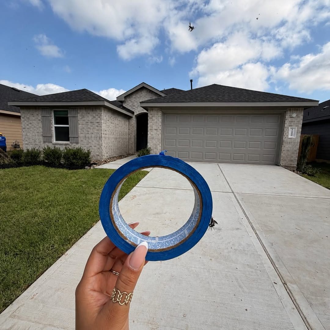 Blue tape walk on a client&rsquo;s new construction home