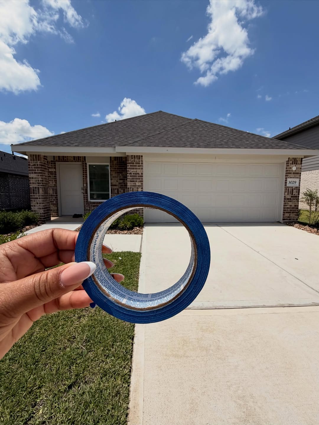 Blue tape walk